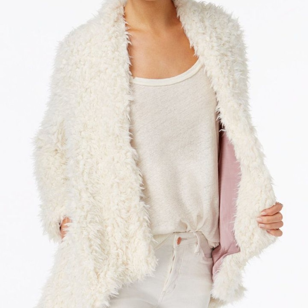 SOLD OUT fuzzy white free people jacket